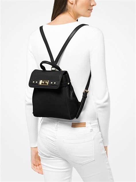 michael michael kors addison small pebbled leather backpack|Addison Small Pebbled Leather Backpack .